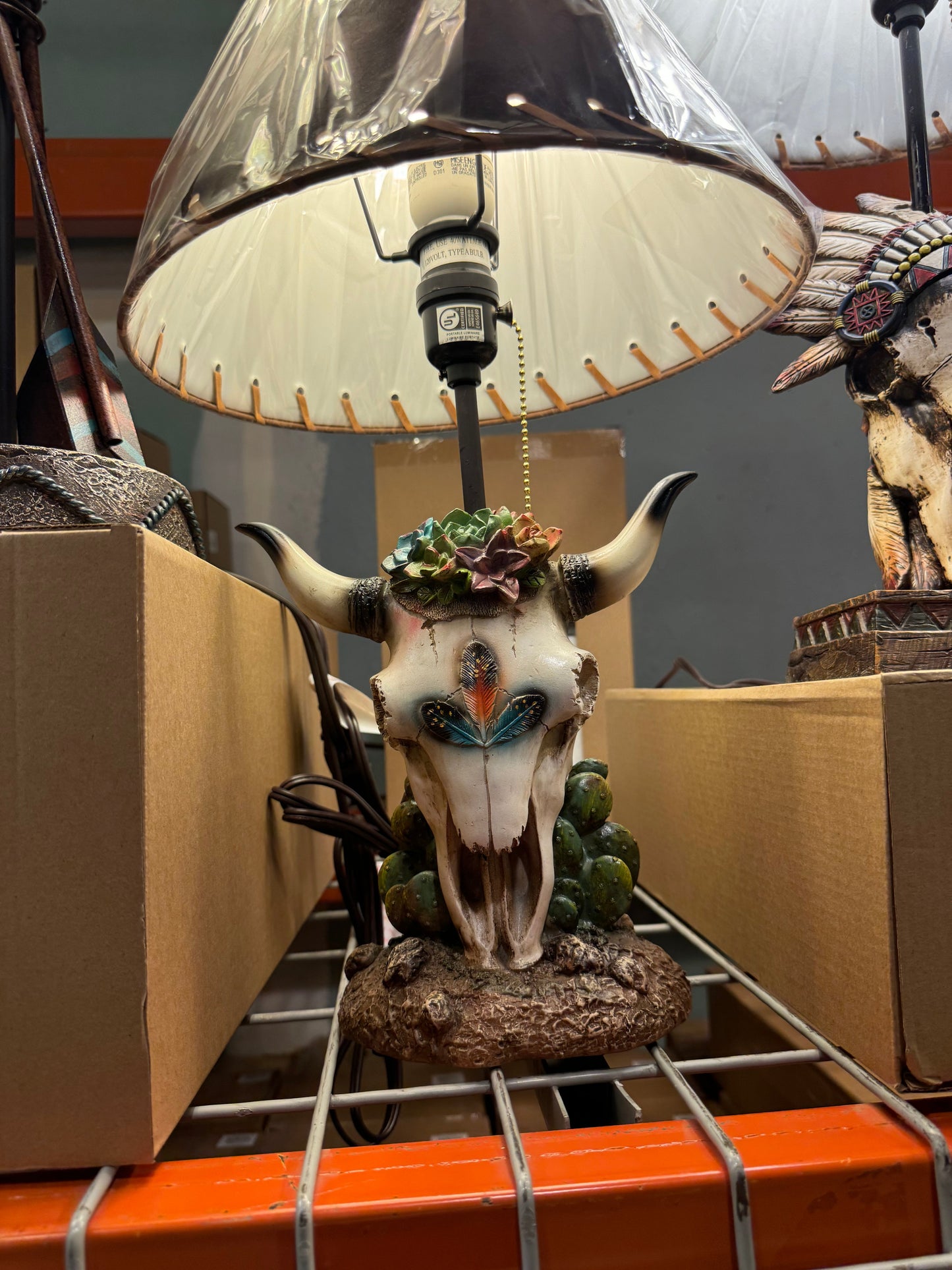 Cowskull Lamp