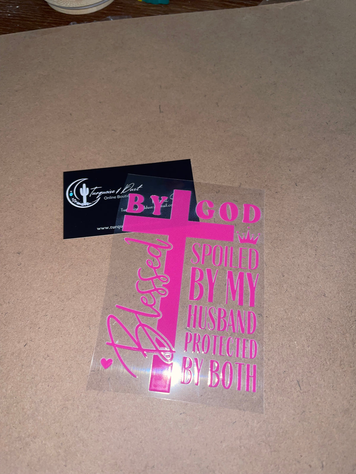 UV Perma Sticker — “Blessed”