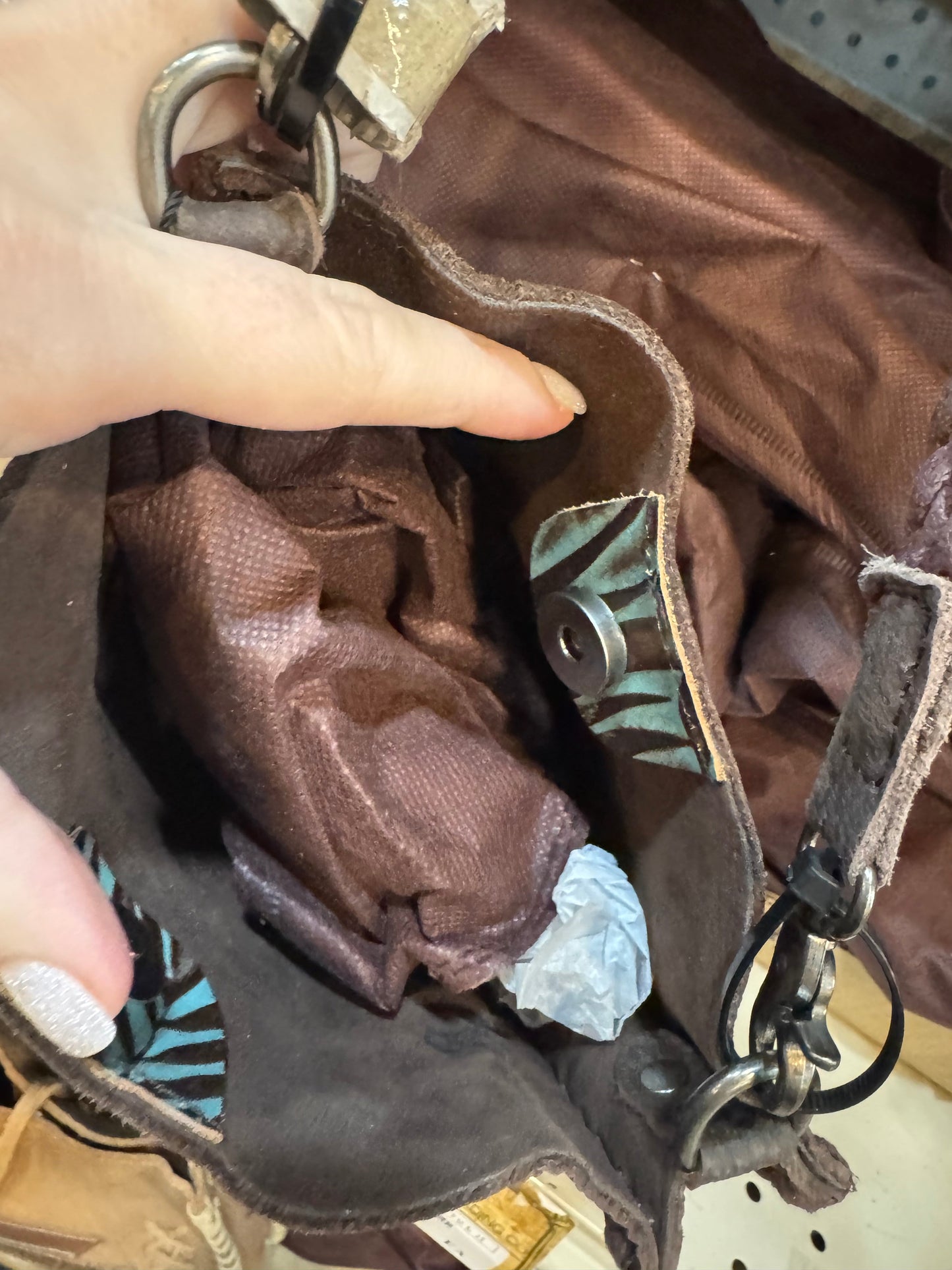 Aztec Ziglag Leather Purse