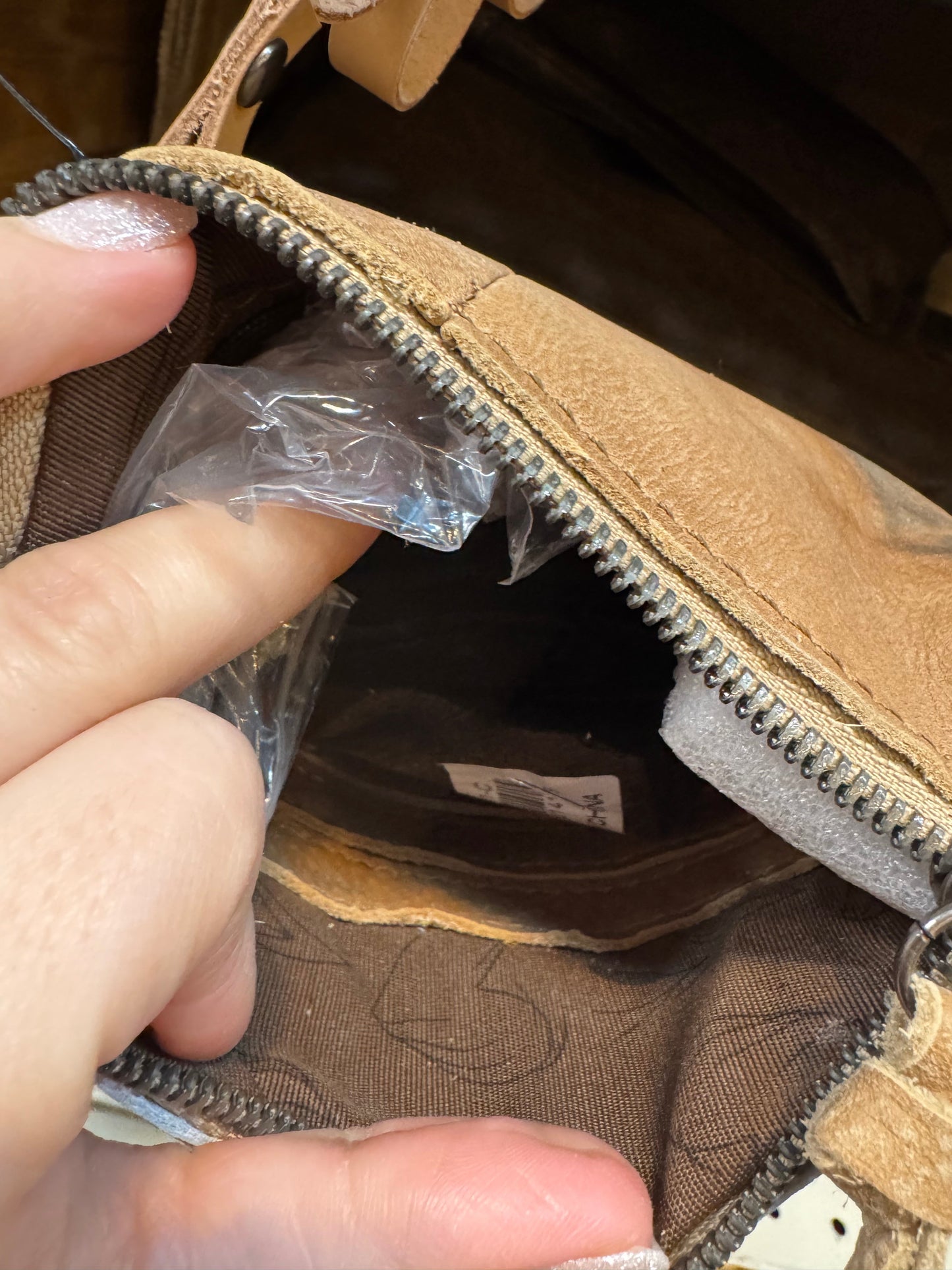 Cowskull Tooled Leather Crossbody Purse