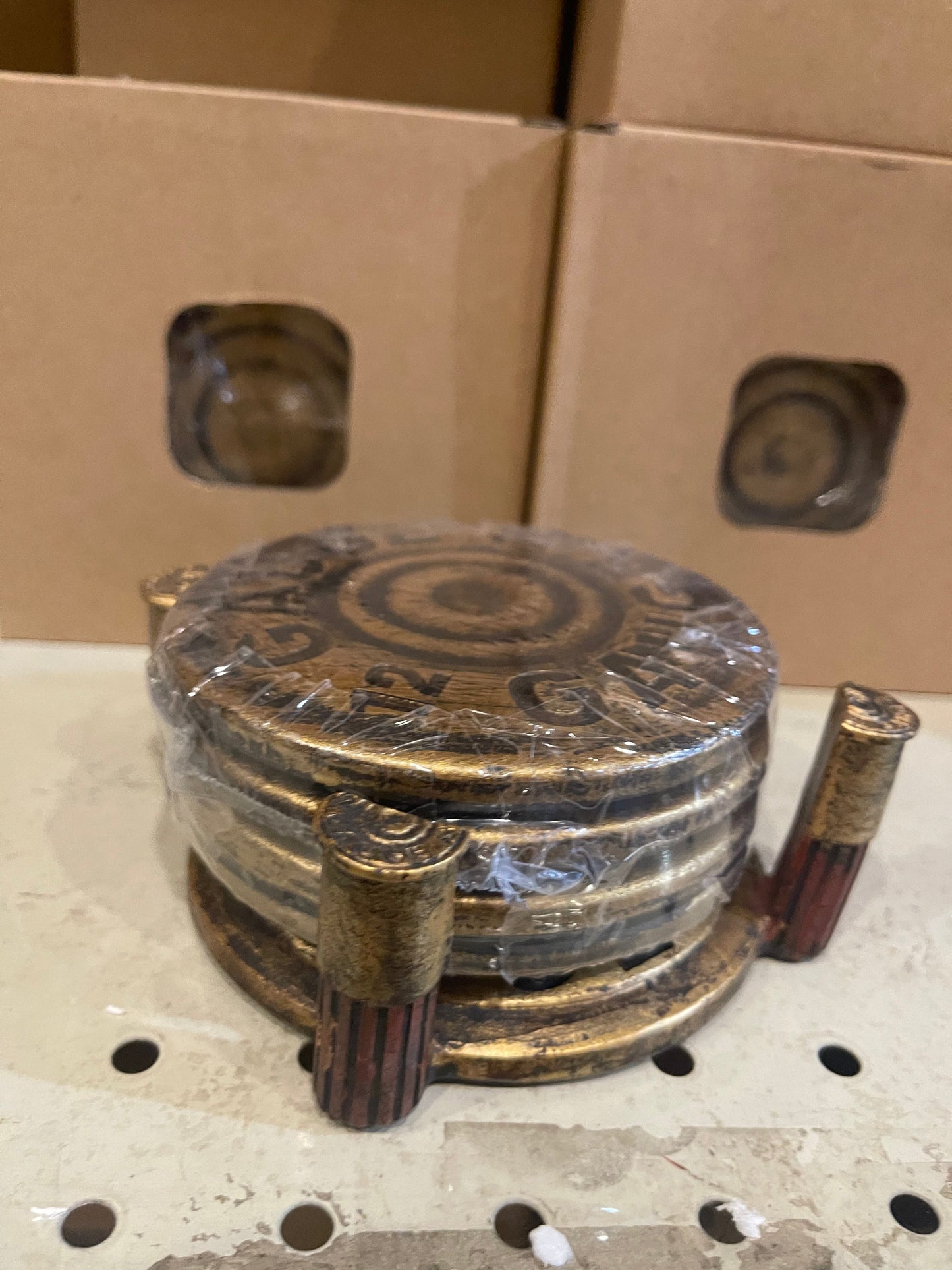 Shot Shell Coaster Set