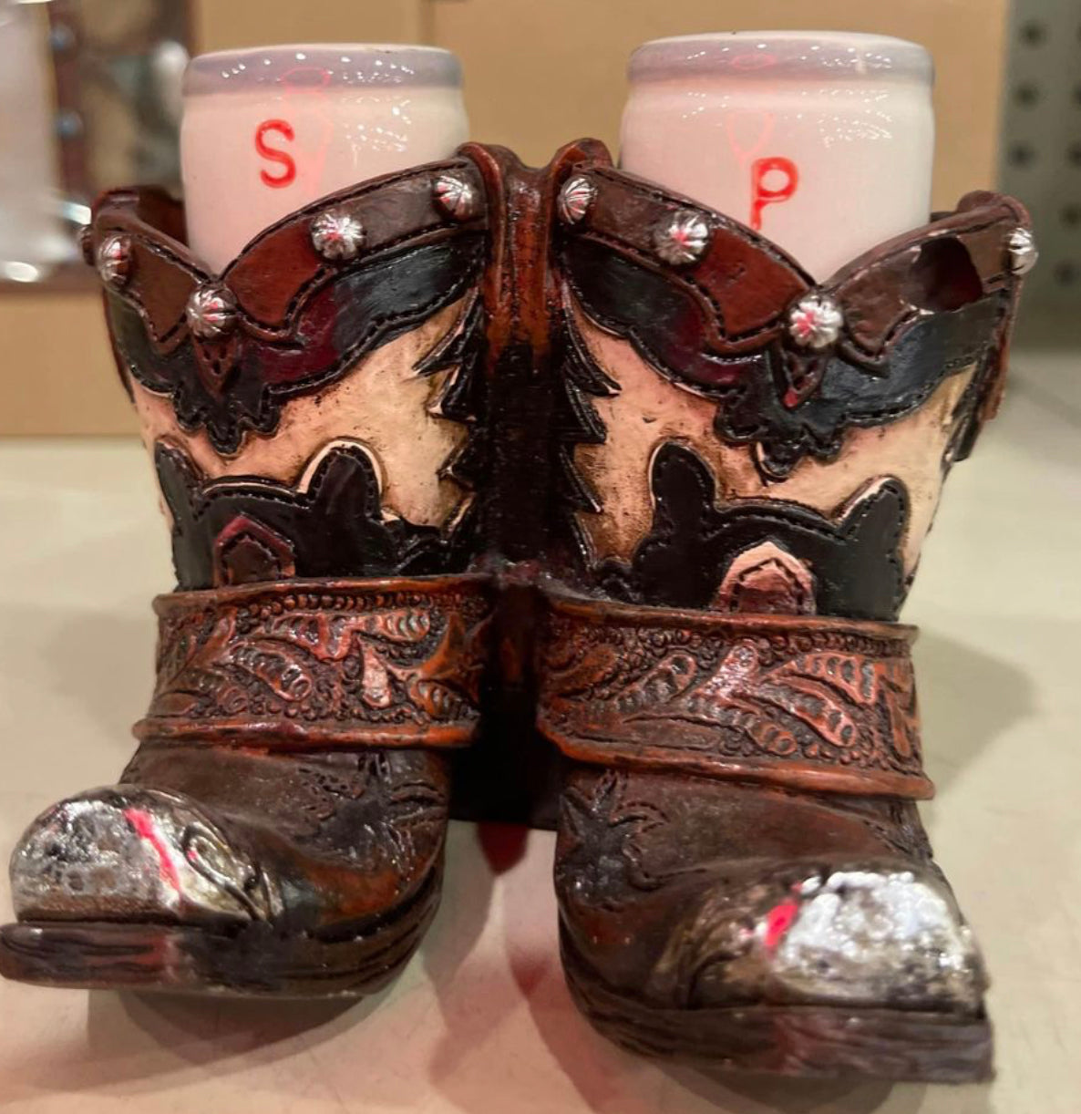 Boots Salt & Pepper Shaker Set