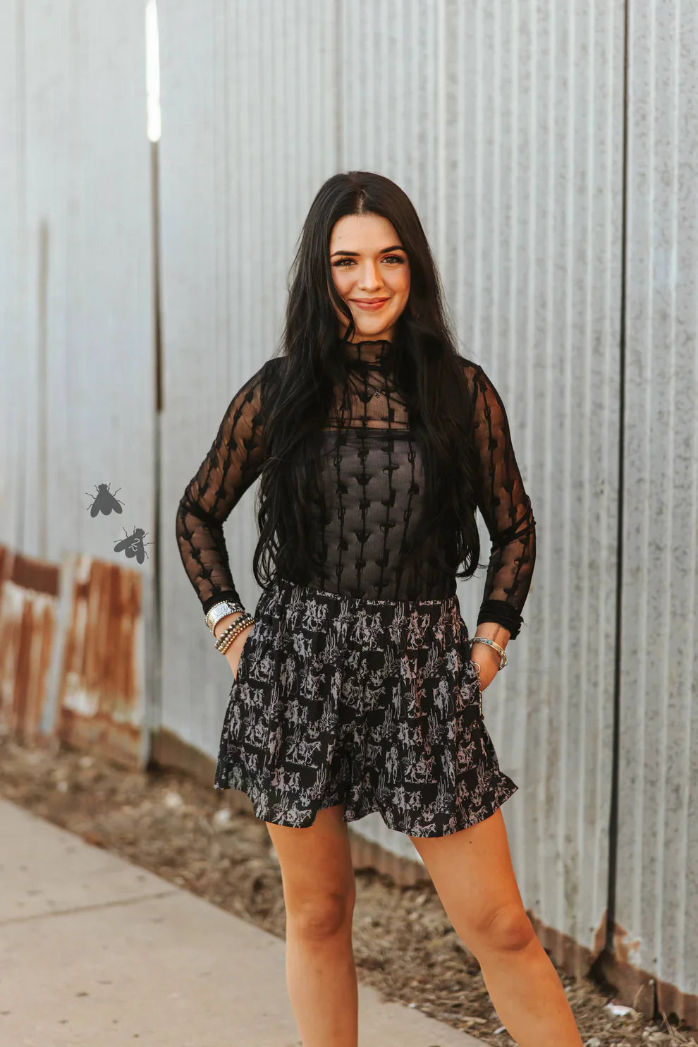 Lariat Lace Top Midnight