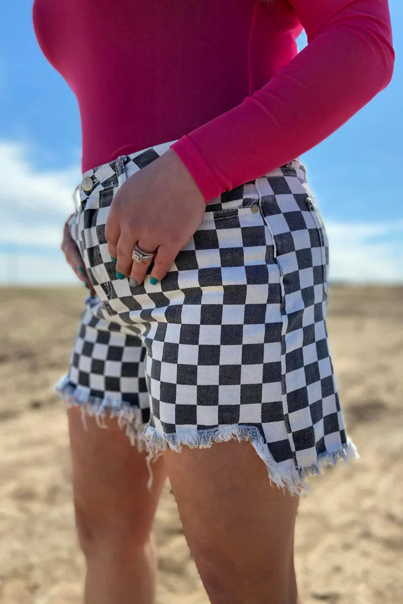 Round the Track Denim Shorts