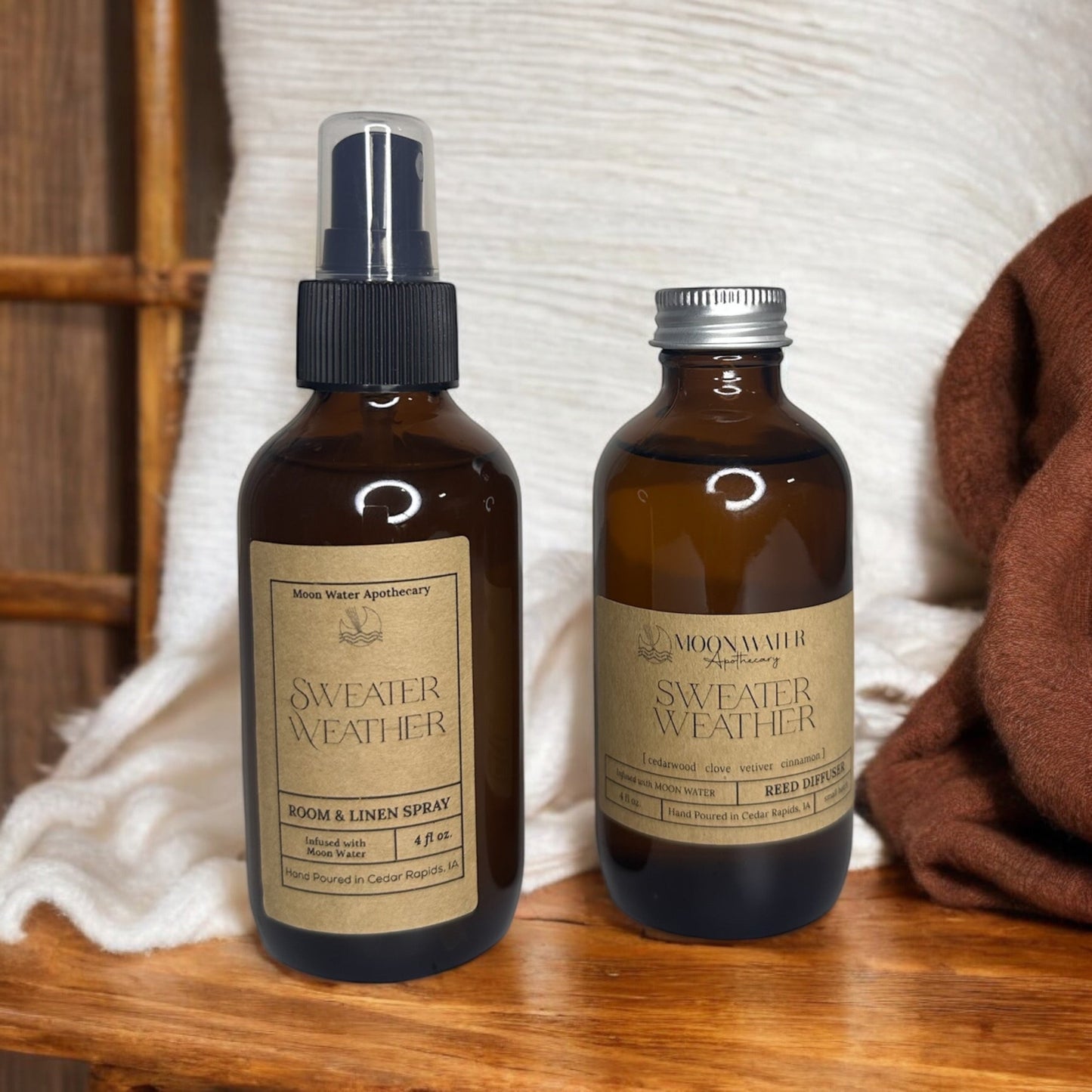 Sweater Weather - ROOM SPRAY & REED DIFFUSER, ROOM SPRAY & REED DIFFUSER Sweater Weather – Cinnamon & Autumn Leaves Scent