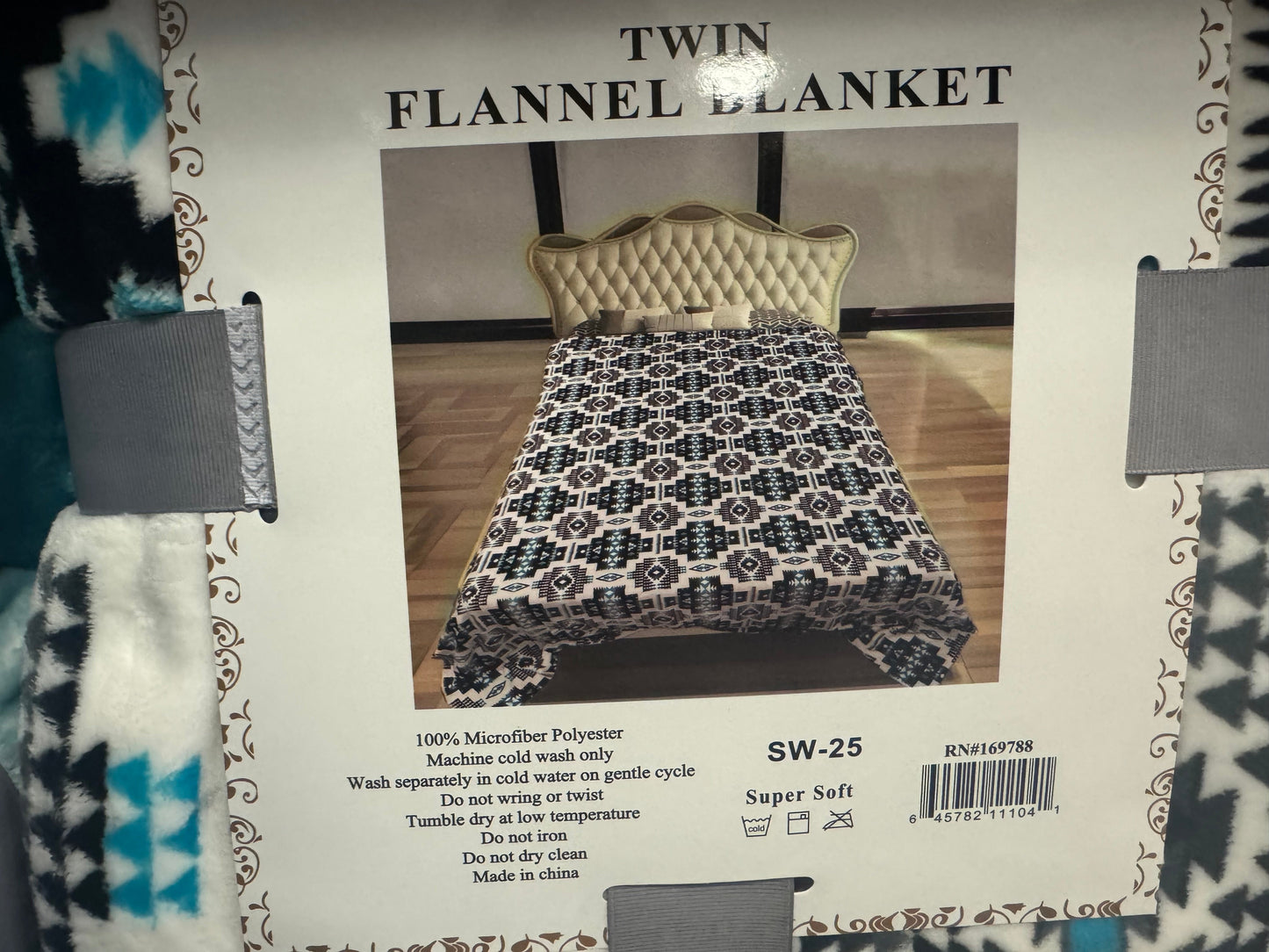 Twin Super Plush Aztec Blankets