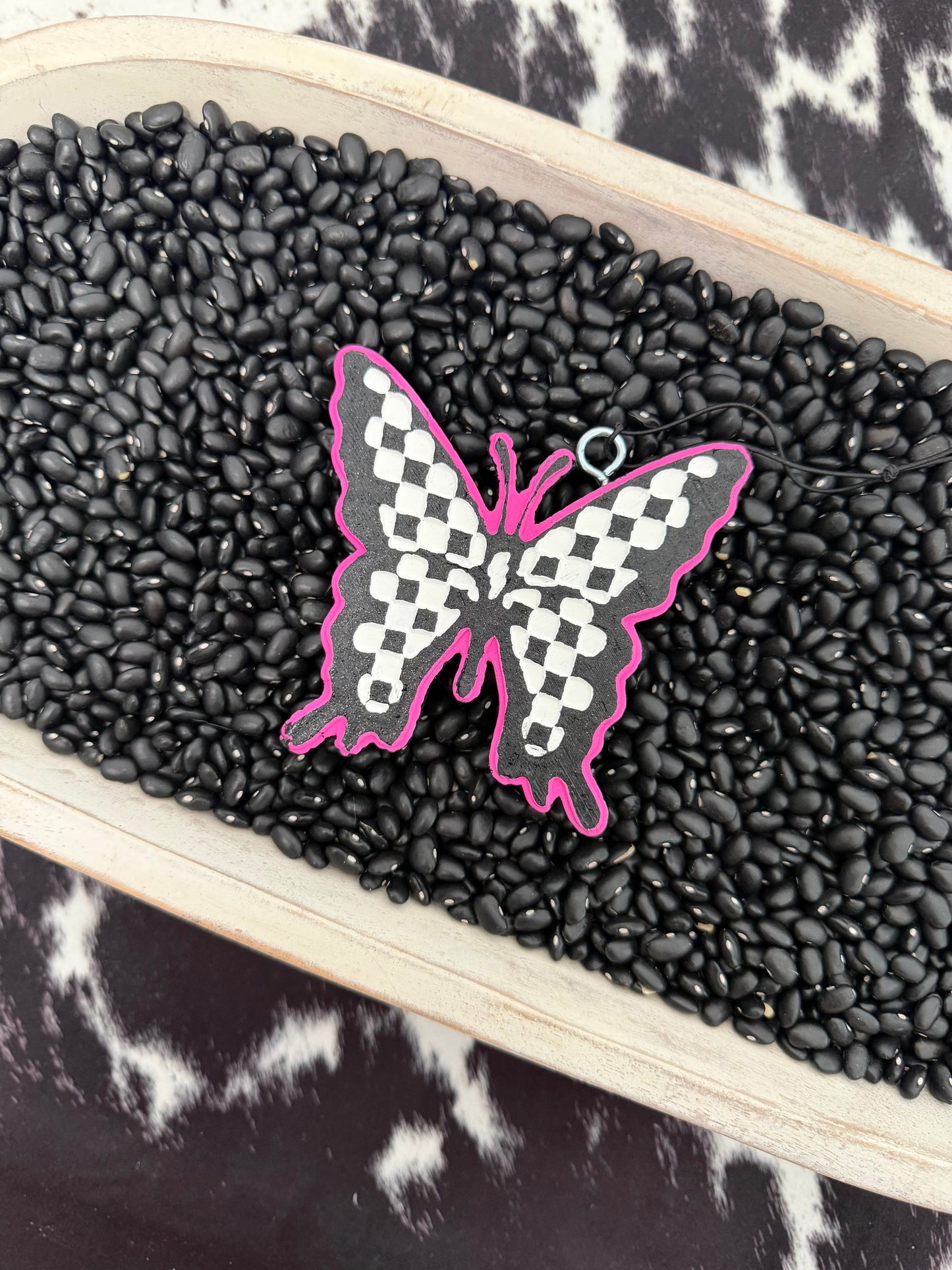 Checkered Butterfly Freshie