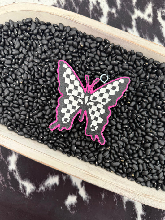 Checkered Butterfly Freshie