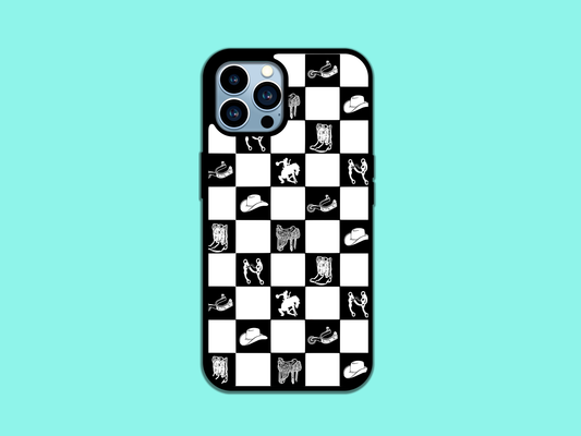 Western Checkered Phone Case