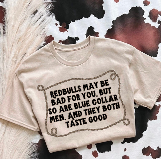 Redbull & Blue Collar Men Graphic Tee