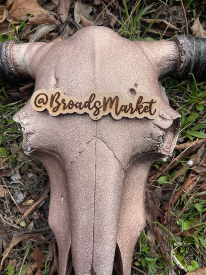Dusty Rose Sparkle Custom Cowskull