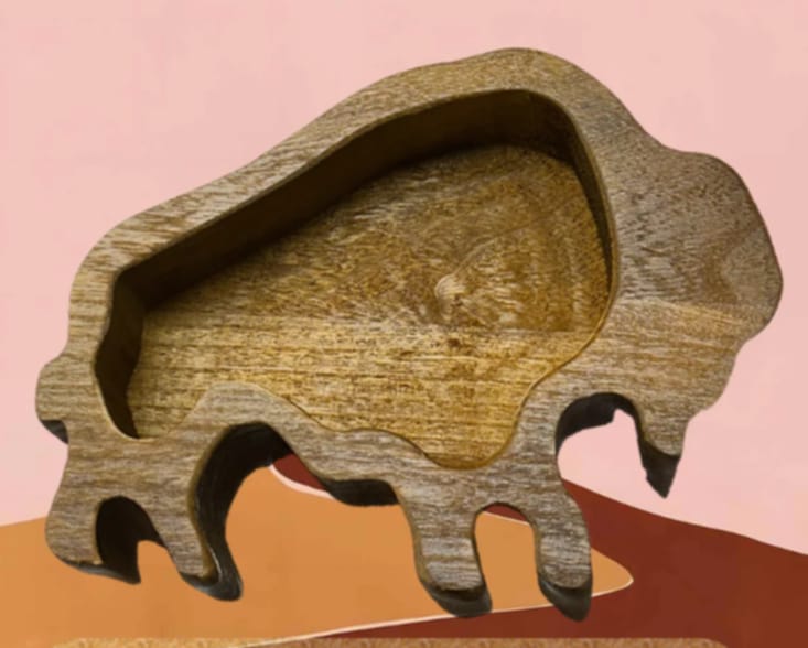 Wooden Dough Bowl Candles