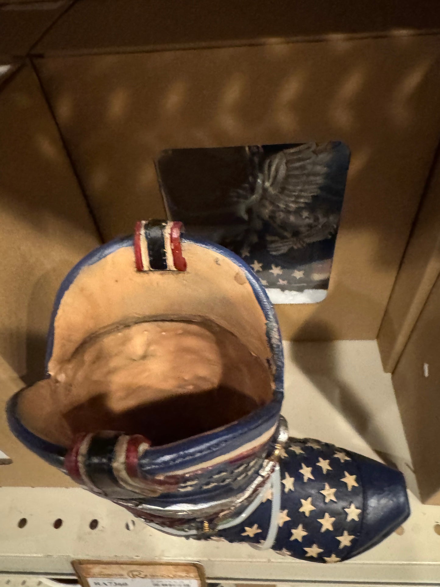 RA7360 American Hero Eagle Boot Vase