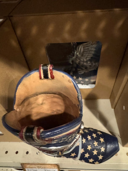 RA7360 American Hero Eagle Boot Vase