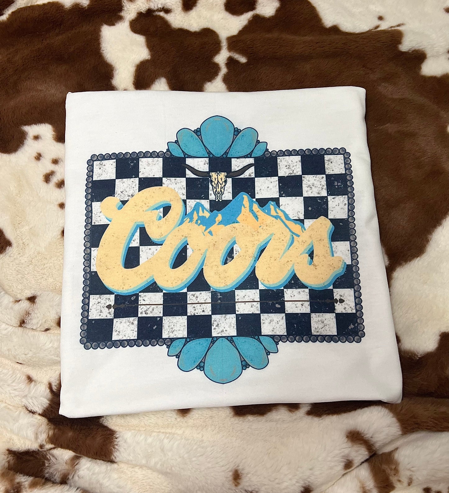 Checkered Coors Graphic Tee
