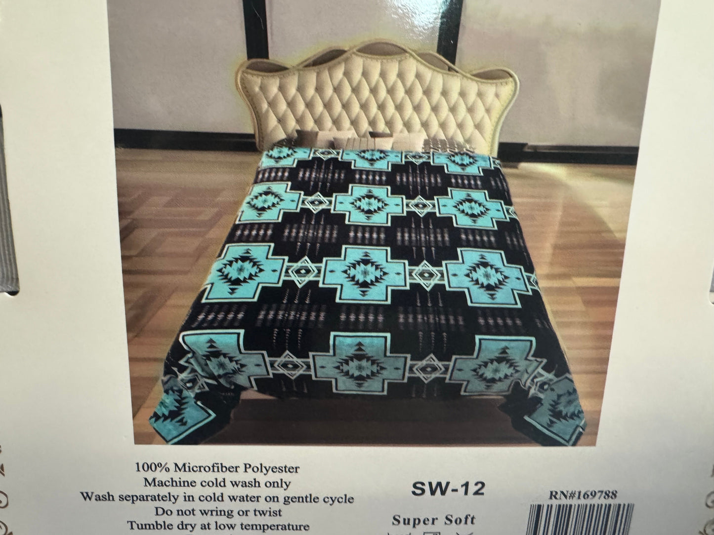 Twin Super Plush Aztec Blankets