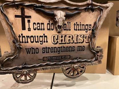 Chuckwagon I Can Do All Things Wall Decor