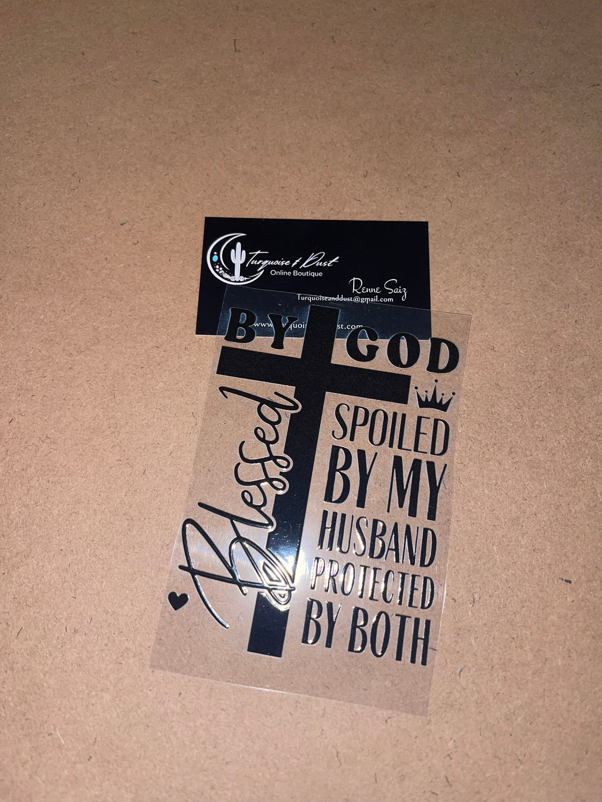 UV Perma Sticker — “Blessed”
