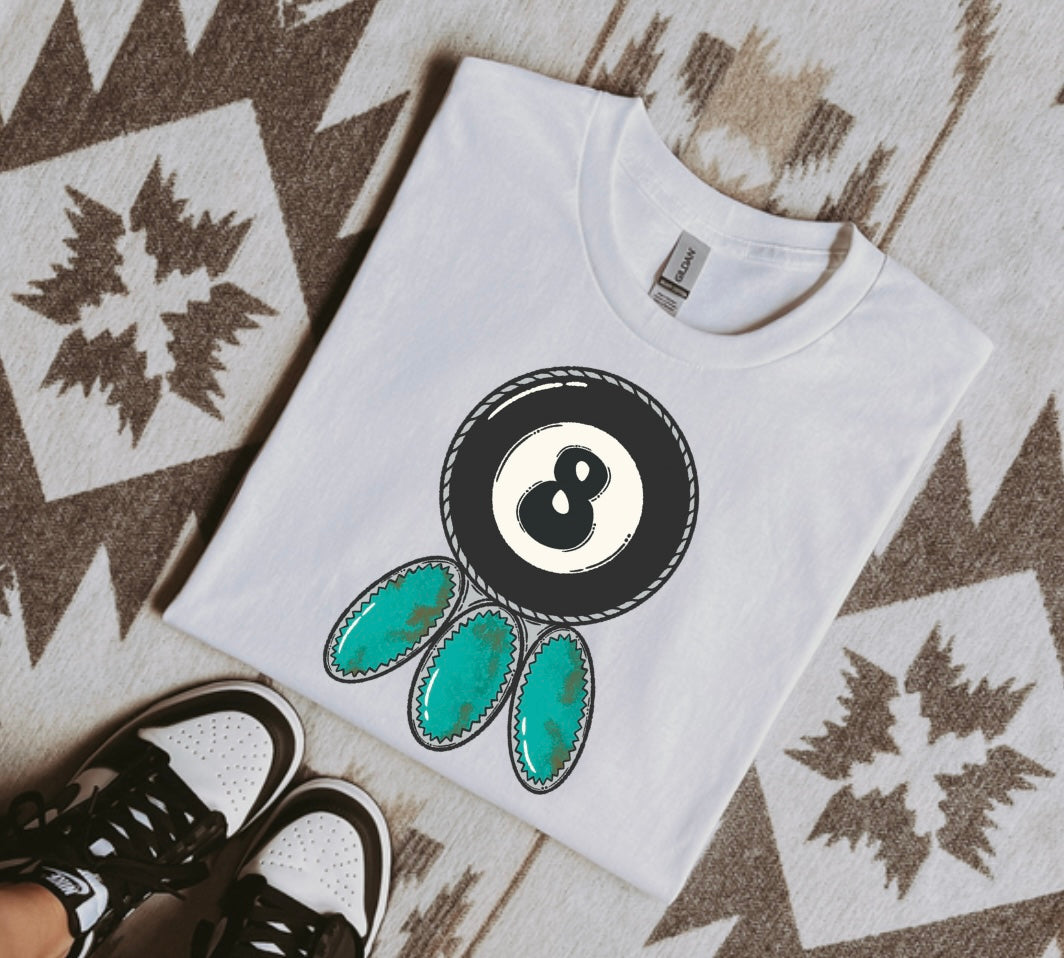 8 Ball Pendant Graphic Tee
