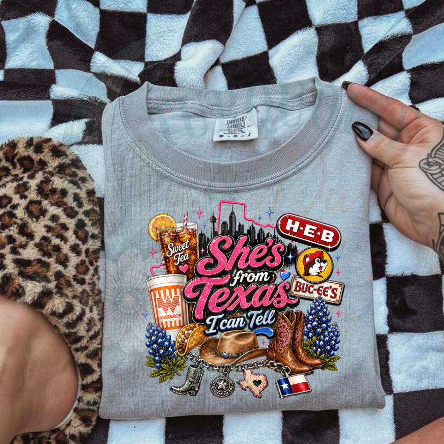 She's from Texas- Map