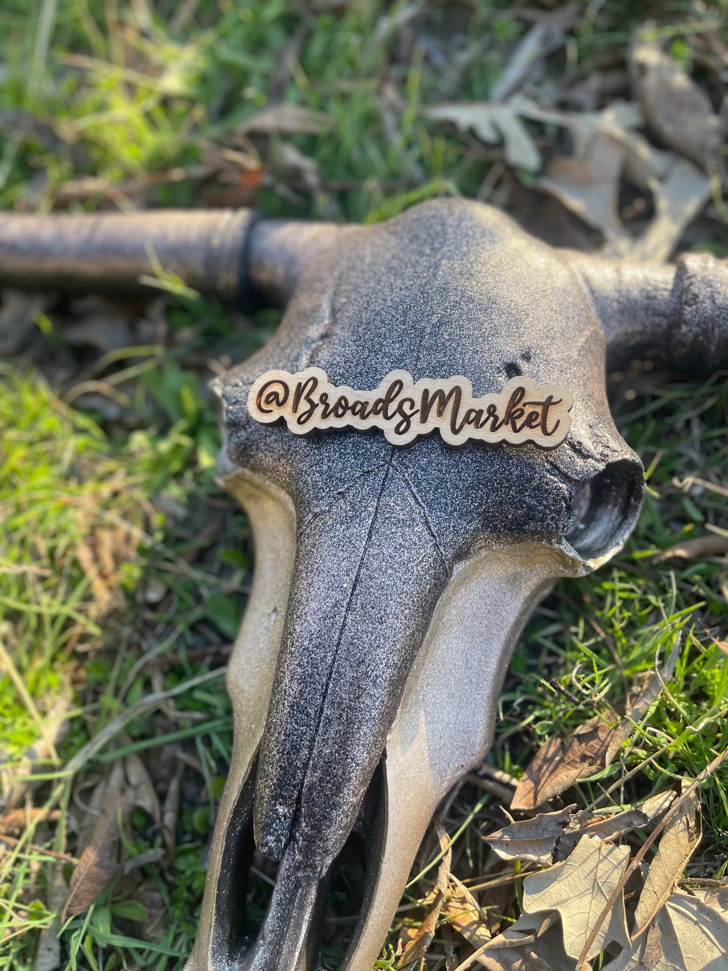 Julie Rose Gold Flux Cowskull