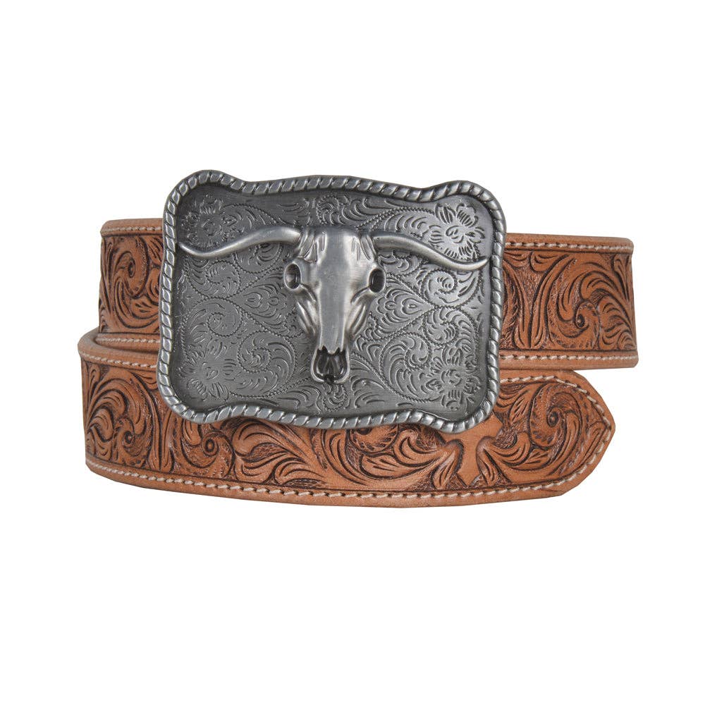Myra Bag - Structured Hand-Tooled Leather Women's Belt