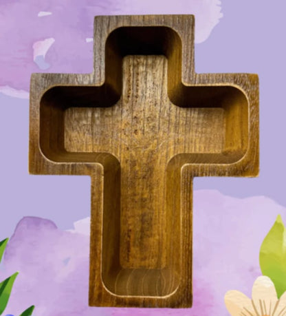 Wooden Dough Bowl Candles