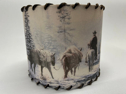 Winter Hunt Lampshade