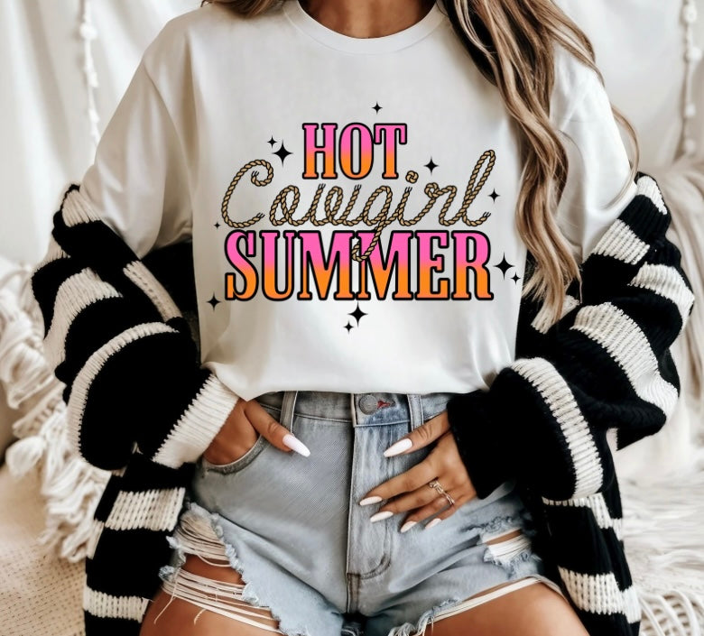 Hot Cowgirl Summer Graphic Tee