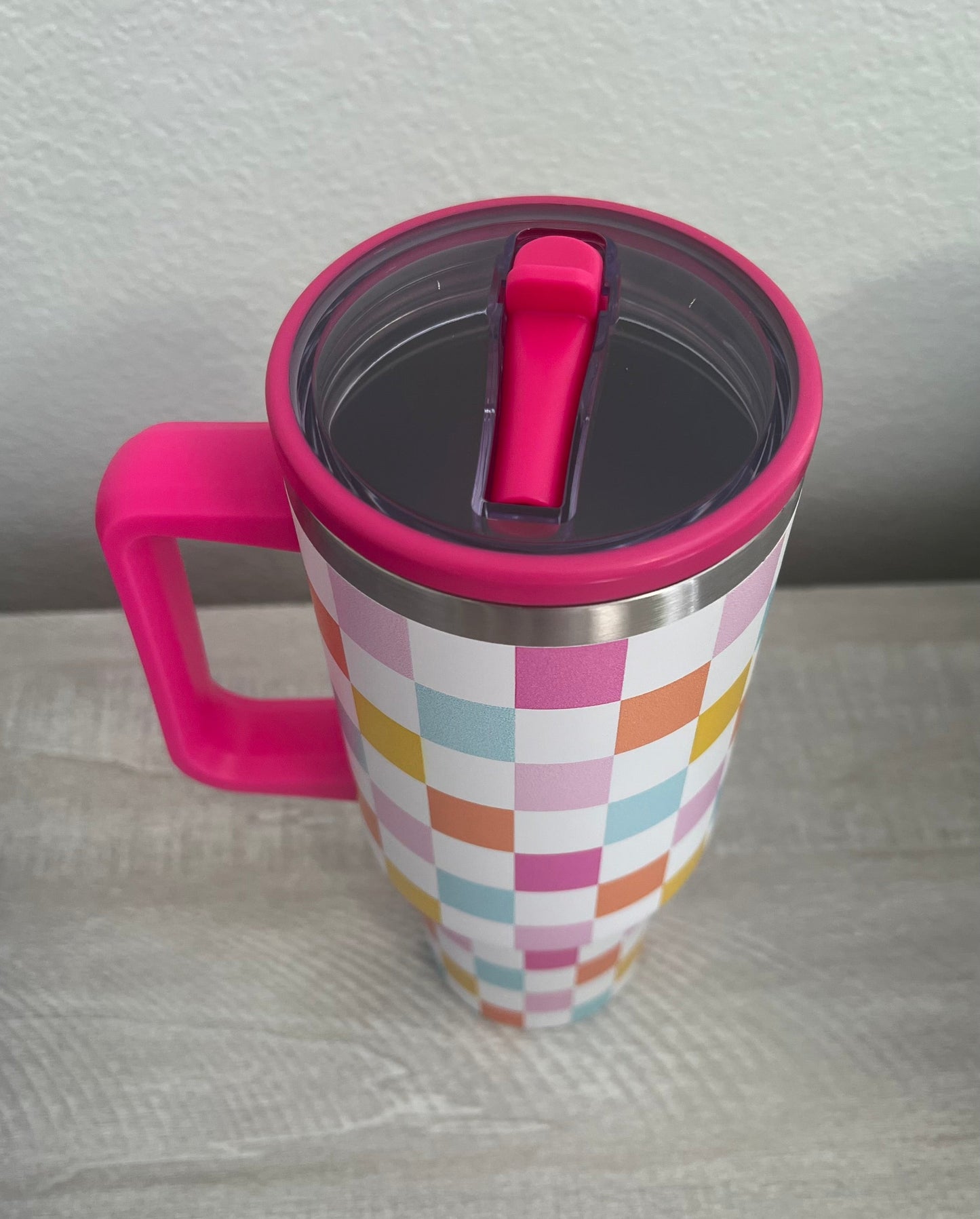 Checkered 40oz Tumbler