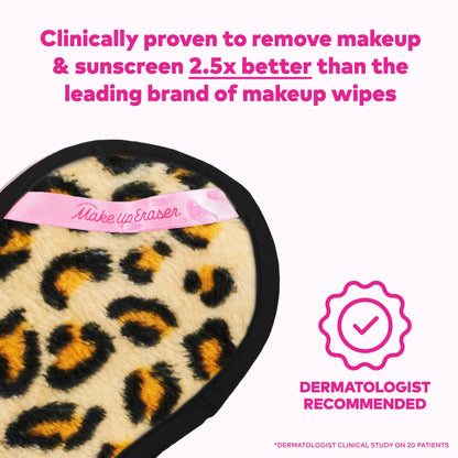 The Original MakeUp Eraser - Leopard Print PRO MakeUp Eraser
