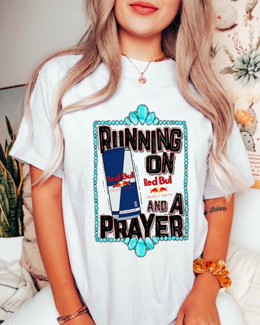 Running On A Prayer Graphic Tee