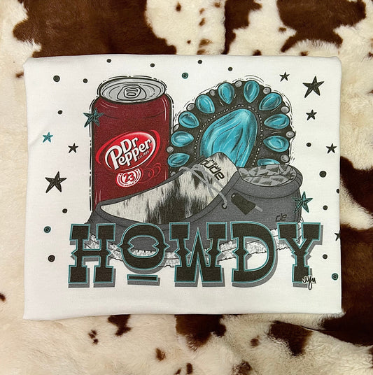 Howdy Dr Pepper Graphic Tee