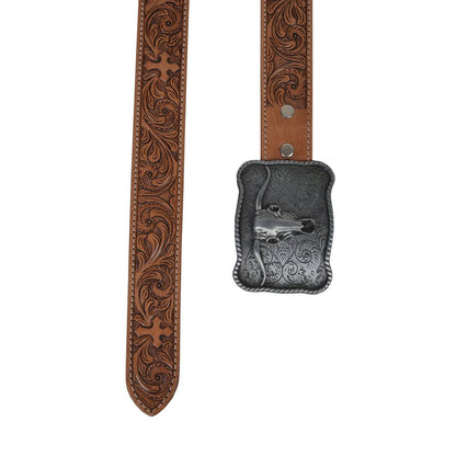 Myra Bag - Structured Hand-Tooled Leather Women's Belt