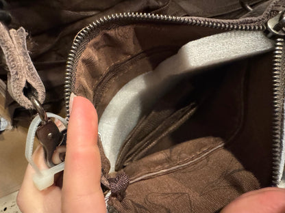 Aztec Diamond Stitched Cowhide Crossbody Purse