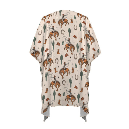 Rodeo Cowboy Western Duster Kimono Coverup