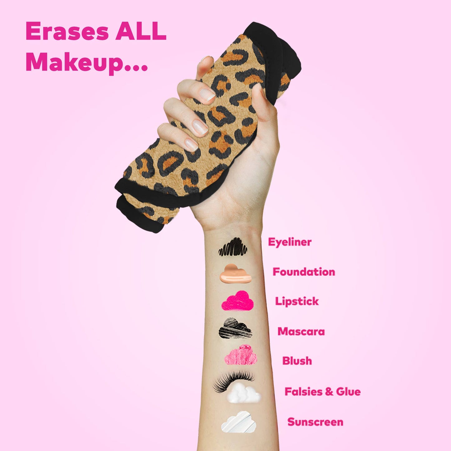 The Original MakeUp Eraser - Leopard Print PRO MakeUp Eraser