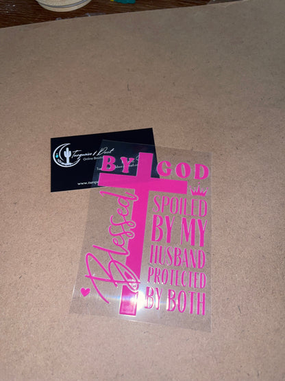 UV Perma Sticker — “Blessed”