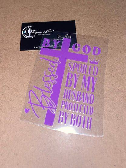 UV Perma Sticker — “Blessed”