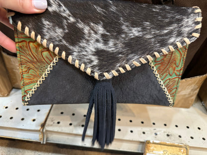 Tooled Envelope Crossbody Purse