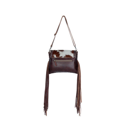 Myra Bag - Carved Blossoms  Leather & Hairon Bag