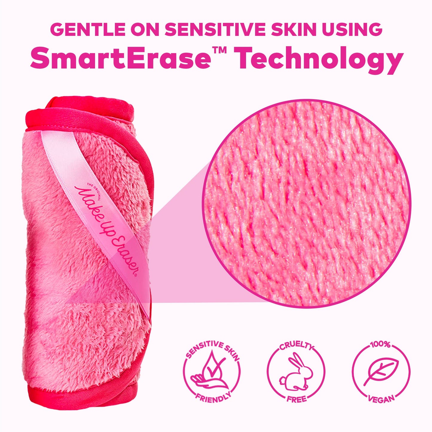 The Original MakeUp Eraser - Original Pink MakeUp Eraser PRO | Best Seller