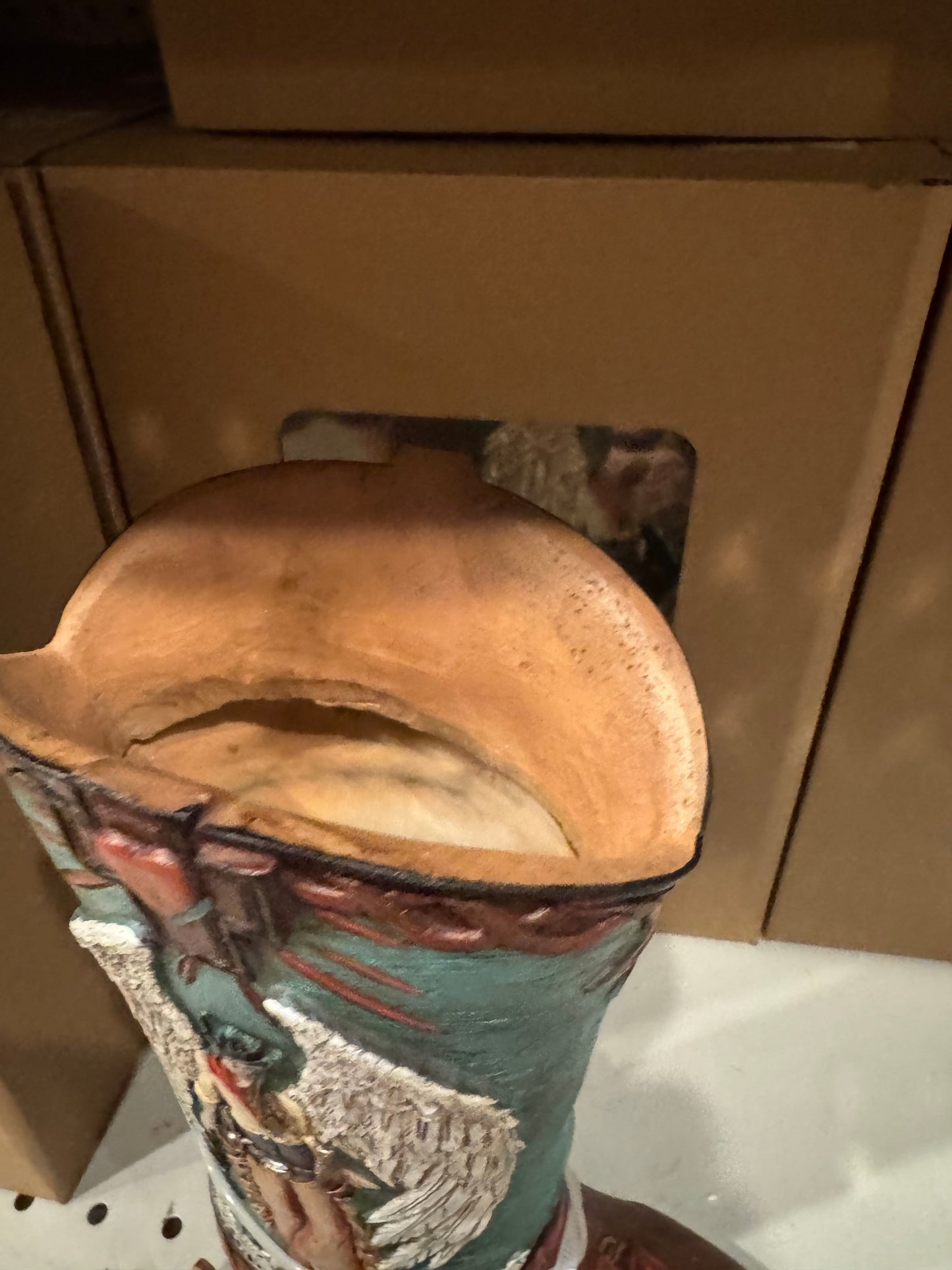 RA6183 Angel Cowgirl Boot Vase