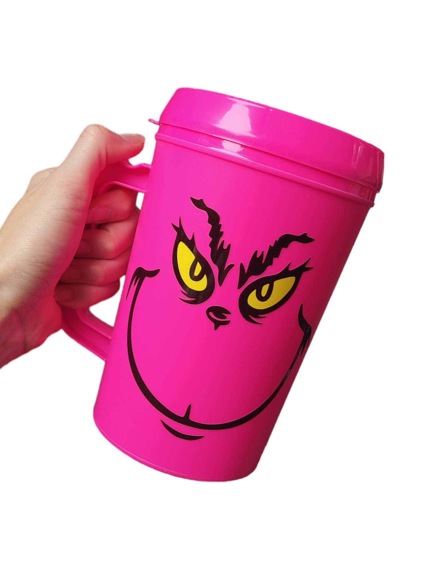 Scratch Decor - Mean Green Man Smile Mega Trucker Mug 34oz