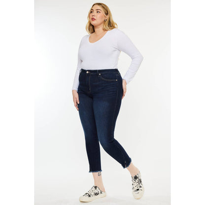 Kan Can USA -High Rise ankle jeans.