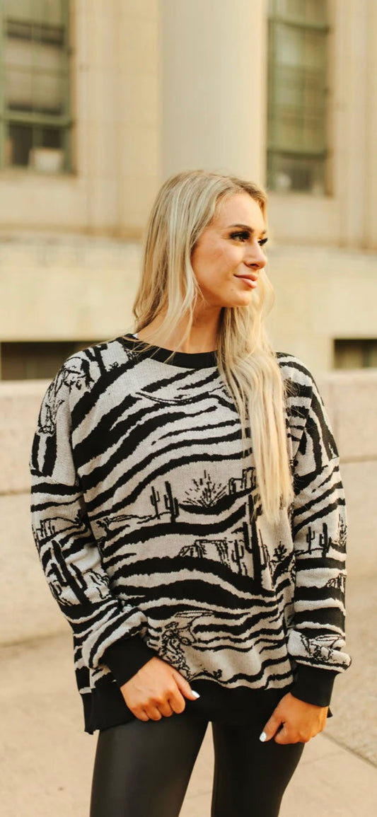 Wild West Zoo Sweater