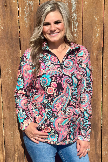 Midnight Bloom Pullover