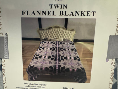 Twin Super Plush Aztec Blankets