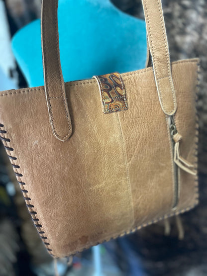 Belt Buckle Concealed Pocket Handbag Purse