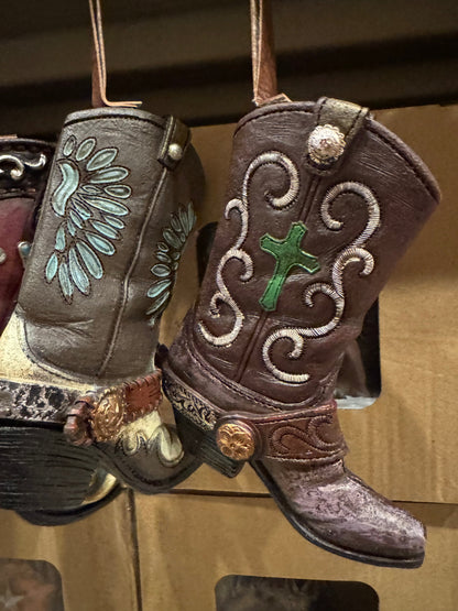 RA3815 Set of 6 Boot Ornaments